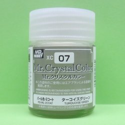 画像1: GSIクレオス  (XC07)  Mr.クリスタルカラー（パール塗料）（ターコイズグリーン）  