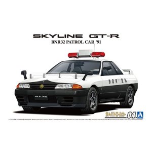 画像: アオシマ 1/24 (N0.4) ニッサン BNR32 スカイラインGT-R パトロールカー '91   