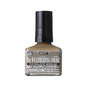 画像: 旧価格 クレオス  (WC07)  Mr.ウェザリングカラー (グレイッシュブラウン) 40ml   