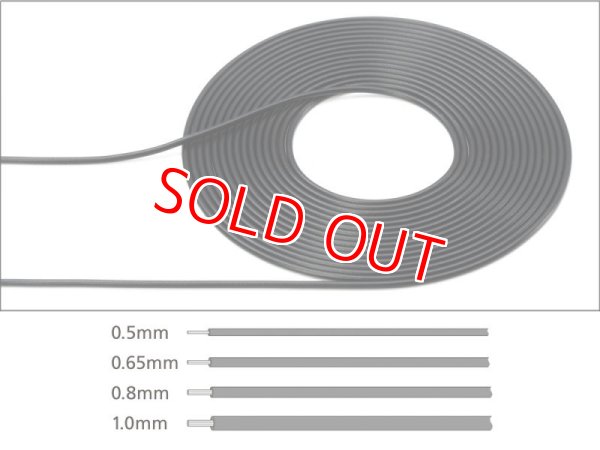 画像1: タミヤ（12676）パイピングケーブル 外径φ0.65mm（ブラック）【ネコポス・クロネコゆうパケット対応】    