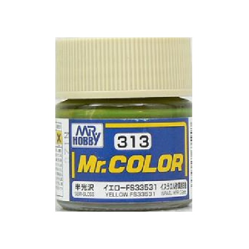 画像1: 旧価格 GSIクレオス (C313) Mr.カラー (イエロー FS33531) 半光沢  