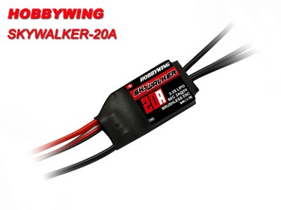 画像1: HOBBYWING  (80060010)  SKYWALKER 20A BEC内蔵 2A/5V【ネコポス・クロネコゆうパケット対応】   