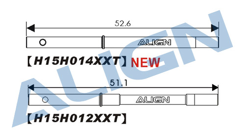 画像: ALIGN 150X用 メインシャフト (アップグレードVer. ) 【ネコポス・クロネコゆうパケット対応】  