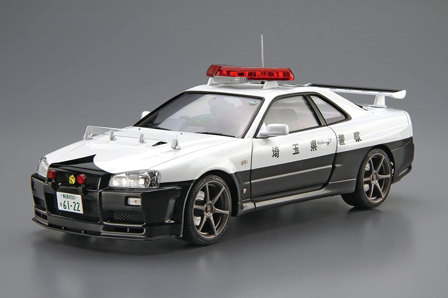 画像: アオシマ 1/24 (N0.1) ニッサン BNR34 スカイラインGT-R パトロールカー '99   