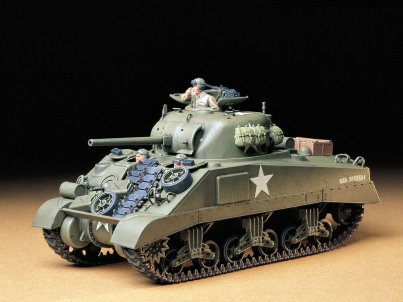 画像1: タミヤ（35190）1/35 アメリカ M4シャーマン戦車 （初期型）  