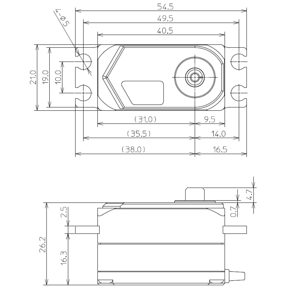 画像: 【新製品】フタバ  (038334)  HPS CD700 URモード対応 ドリフトカー用 ロープロ サーボ   