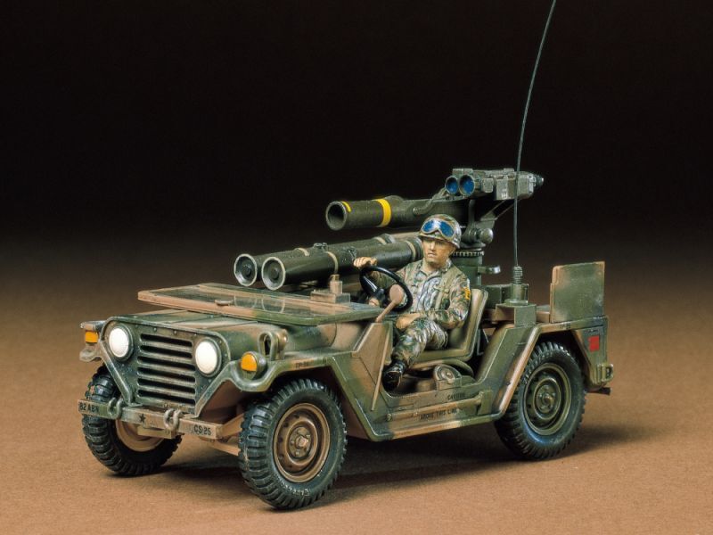 画像: タミヤ（35125）1/35 アメリカ M151A2 トウミサイルランチャー  