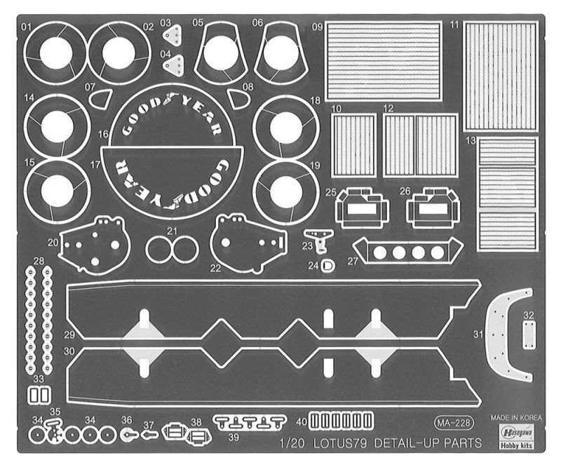 画像: ハセガワ  (SP498) 1/20 ロータス 79 “1978 ドイツ GP ディテールアップ バージョン”  