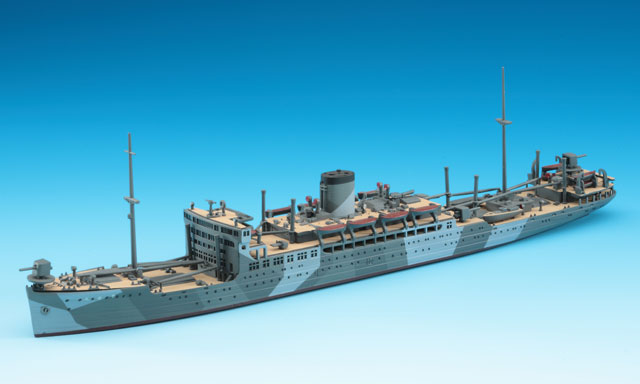 画像: ハセガワ (522) 1:700 特設潜水母艦 平安丸  