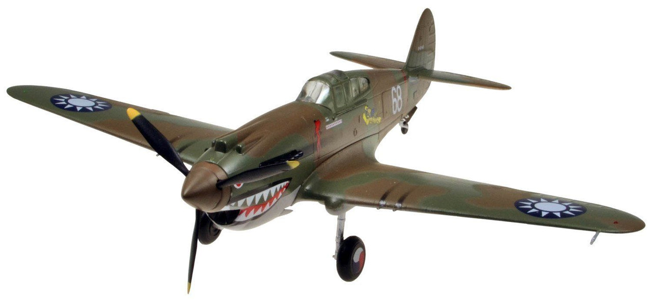 画像: 童友社 (07) 1/72 完全塗装済み組み立てキット P-40B　ウォーホーク  