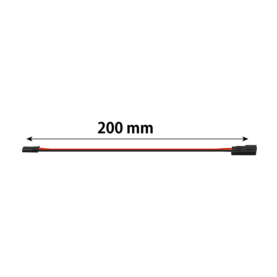 画像: フタバ  (311482)  200mm 電源用延長ケーブル【クロネコゆうパケット対応】  